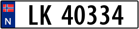 Truck License Plate